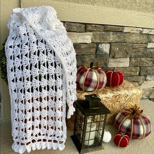 HANDMADE crocheted shawl